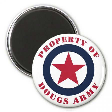 round magnet dougs army color