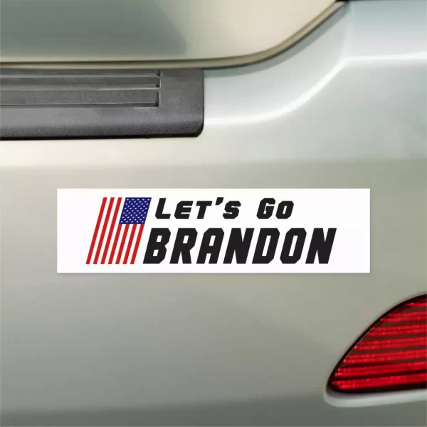 Lets Go Brandon car magnet